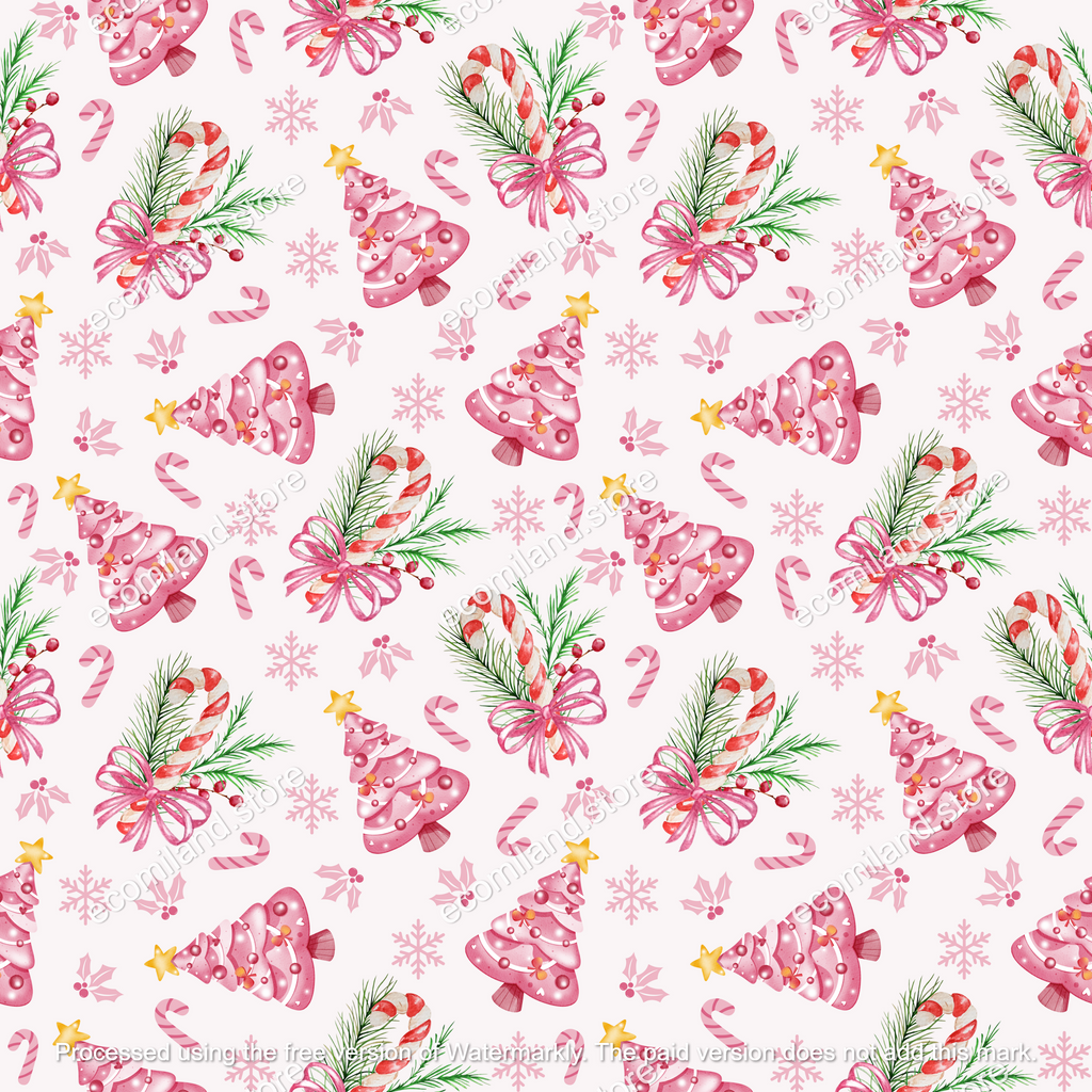 Christmas Seamless Repeat Pattern | Merry CHRISTMAS Digital Paper